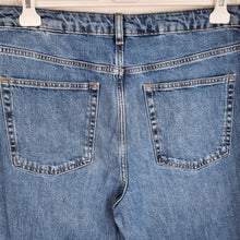 Load image into Gallery viewer, Marks &amp; Spencer Flare Jeans Front Pockets Mid Blue High Rise Bellbottoms 18 S
