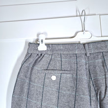 Load image into Gallery viewer, Cotton Traders Trousers Tailored Grey Herringbone Wool Wide Work High Rise 18
