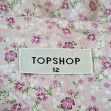 Load image into Gallery viewer, Topshop Y2K Skirt Micro Mini Vintage Ditsy Floral Lilac Tenis Pleated Cottage 12
