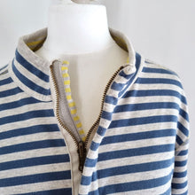 Load image into Gallery viewer, Seasalt Cornwall Top Striped Sweatshirt Long Sleeve Nautical T-shirt Blue 8 10
