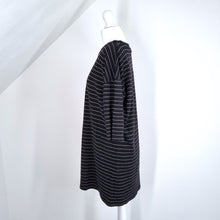 Load image into Gallery viewer, &amp; Other Stories Long T-shirt Tunic Striped Black White Breton Mini Dress 8
