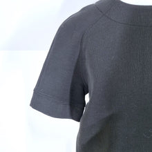 Load image into Gallery viewer, Victoria Beckham Top Scuba T-shirt Structured Black Blouse Boxy Jersey Jeans 8
