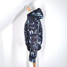 Load image into Gallery viewer, Adidas Puffer Jacket Coat Duck Down Feather Waterproof Pixelated Hooded 12 14
