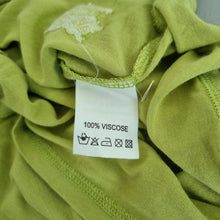 Load image into Gallery viewer, AllSaints T-shirt Tunic Off the Shoulder Chartreuse Green Viscose Y2K Medium
