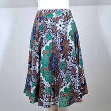 Load image into Gallery viewer, East Skirt A Line Floral Print Multicoloured Knee Cotton Lined Batik Boho 14
