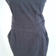 Load image into Gallery viewer, Boden Dress Jersey Shift Black Pockets 100% Cotton Pencil Casual Work Sheath 10
