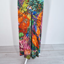 Load image into Gallery viewer, Vintage Miss Sixty Dress Maxi Y2K Multicoloured Jersey Party Occasion V Neck XS
