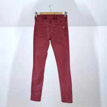 Load image into Gallery viewer, MiH Jeans Red Bonn Super Skinny Pink High Waist Stonewashed Stretch Jegging W28
