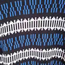 Load image into Gallery viewer, Redefined Rebel Jumper Men&#39;s Sagan Knit Blue Geometric Jacquard Cotton Medium
