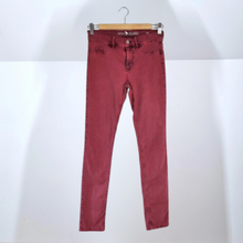 Load image into Gallery viewer, MiH Jeans Red Bonn Super Skinny Pink High Waist Stonewashed Stretch Jegging W28
