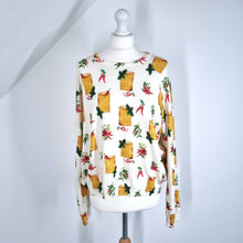 Load image into Gallery viewer, Never Fully Dressed Jumper New Picante Knit Chillies Cream Lightweight Large
