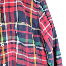 Load image into Gallery viewer, Boden Men&#39;s Shirt Checked Plaid Red Navy Lumberjack Flannel 100% Cotton Small
