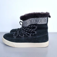 Load image into Gallery viewer, Toms Alpine Ankle Boots Real Leather Suede Faux Fur Booties Hiking Lace Up UK 5
