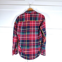 Load image into Gallery viewer, Boden Men&#39;s Shirt Checked Plaid Red Navy Lumberjack Flannel 100% Cotton Small
