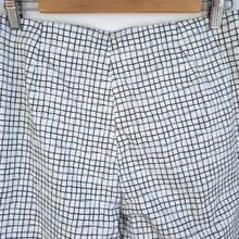 Load image into Gallery viewer, Piazza Sempione Trousers Slim Leg Cigarette Check White Honia Work Stretch  14
