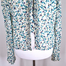 Load image into Gallery viewer, East Blouse Floral Print Chiffon Long Sleeves Ruffles Frills Ditsy Top Boho 10
