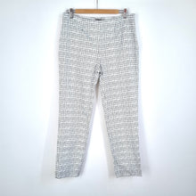 Load image into Gallery viewer, Piazza Sempione Trousers Slim Leg Cigarette Check White Honia Work Stretch  14
