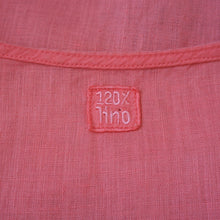 Load image into Gallery viewer, 120% Lino Cami Top 100% Linen Vest Coral Frill Ruffle Sleeveless Blouse 10
