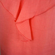 Load image into Gallery viewer, 120% Lino Cami Top 100% Linen Vest Coral Frill Ruffle Sleeveless Blouse 10
