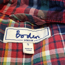 Load image into Gallery viewer, Boden Men&#39;s Shirt Checked Plaid Red Navy Lumberjack Flannel 100% Cotton Small
