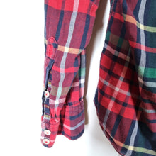 Load image into Gallery viewer, Boden Men&#39;s Shirt Checked Plaid Red Navy Lumberjack Flannel 100% Cotton Small
