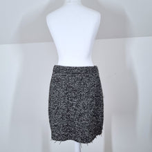 Load image into Gallery viewer, &amp; Other Stories Skirt Mini Side Zips Tweed Wool Alpaca Grey Lined Skater Raw 8
