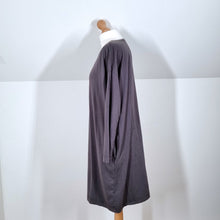 Load image into Gallery viewer, Seasalt Cornwall Dress Jersey Pockets Grey Whitesands Bay Cotton Lagenlook 10
