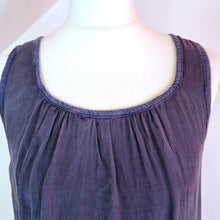 Load image into Gallery viewer, Phase Eight Blouse 100% Silk Navy Blue Tunic Draped Asymmetric Sleeveless Medium
