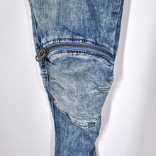 Load image into Gallery viewer, G-Star Raw Jeans 5620 3D Knee Zip Men&#39;s Skinny Stonewashed Biker Moto W32 L34
