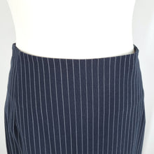 Load image into Gallery viewer, Baum Und Pferdgarten Pencil Skirt Navy Blue Pinstriped Stripes Work Lined 12
