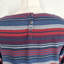 Load image into Gallery viewer, Seasalt Cornwall Dress Striped Folly Cove Tunic Shift Blue Red Pockets Cotton 12
