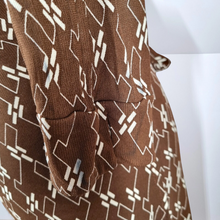 Load image into Gallery viewer, Jasper Conran Wrap Dress Brown Debenhams Print Knee Length 100% Viscose Work 10
