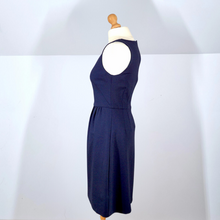 Load image into Gallery viewer, Boden Dress Occasion Navy Blue Cocktail A Line Sleeveless Knee Length Stretch 10
