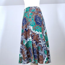 Load image into Gallery viewer, East Skirt A Line Floral Print Multicoloured Knee Cotton Lined Batik Boho 14
