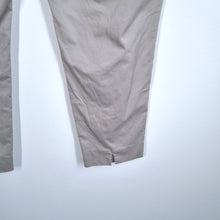 Load image into Gallery viewer, Peserico Trousers Cigarette Pants Beige Cotton Stretch High Rise Work Chinos 16
