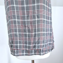 Load image into Gallery viewer, Hush Cami Top Tartan Tank Vest Check Plaid Sleeveless Grey Layered V Neck 10
