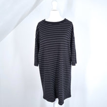 Load image into Gallery viewer, &amp; Other Stories Long T-shirt Tunic Striped Black White Breton Mini Dress 8
