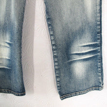 Load image into Gallery viewer, Vintage Y2K Firetrap Jeans Cropped Faded Zippers Light Blue Acid Retro Skinny 28
