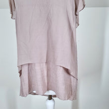 Load image into Gallery viewer, Mint Velvet Blouse Layered Effect Light Brown Top T-shirt Tunic Lagenlook 8
