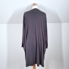 Load image into Gallery viewer, Seasalt Cornwall Dress Jersey Pockets Grey Whitesands Bay Cotton Lagenlook 10
