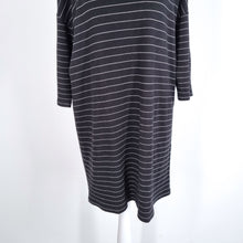 Load image into Gallery viewer, &amp; Other Stories Long T-shirt Tunic Striped Black White Breton Mini Dress 8
