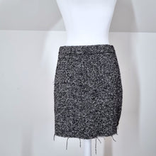 Load image into Gallery viewer, &amp; Other Stories Skirt Mini Side Zips Tweed Wool Alpaca Grey Lined Skater Raw 8
