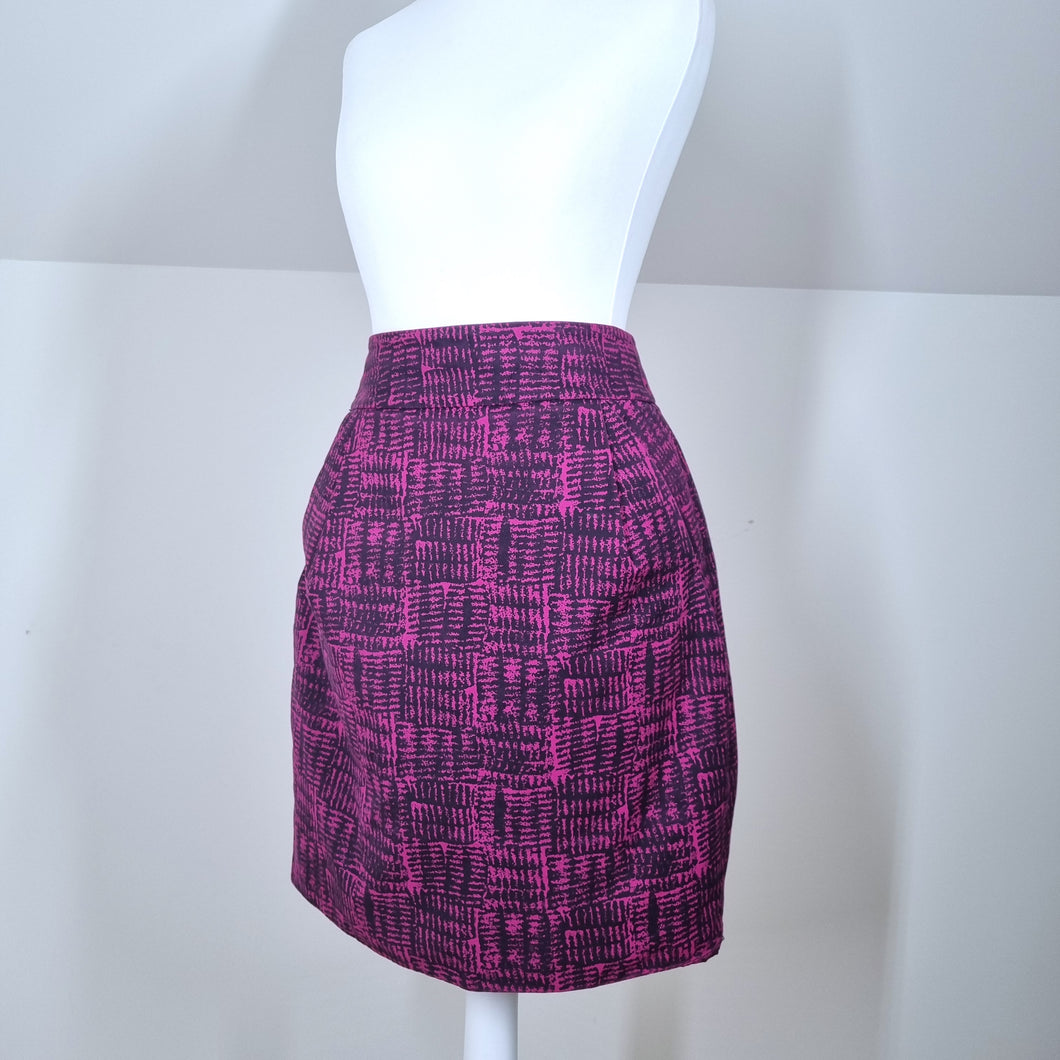 Marc by Marc Jacobs Tulip Skirt Mini Printed Pink Amy Winehouse 6 8