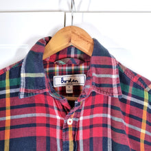 Load image into Gallery viewer, Boden Men&#39;s Shirt Checked Plaid Red Navy Lumberjack Flannel 100% Cotton Small
