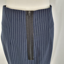 Load image into Gallery viewer, Baum Und Pferdgarten Pencil Skirt Navy Blue Pinstriped Stripes Work Lined 12
