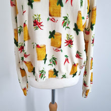 Load image into Gallery viewer, Never Fully Dressed Jumper New Picante Knit Chillies Cream Lightweight Large
