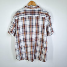 Load image into Gallery viewer, Mantaray Shirt Men&#39;s Checked Plaid 100% Cotton Short Sleeves Lumberjack XL
