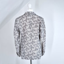 Load image into Gallery viewer, The Kooples Blazer Jacket Paisley Lace Print Black White Tailored Lined UK 8
