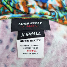 Load image into Gallery viewer, Vintage Miss Sixty Dress Maxi Y2K Multicoloured Jersey Party Occasion V Neck XS
