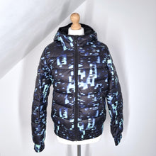 Load image into Gallery viewer, Adidas Puffer Jacket Coat Duck Down Feather Waterproof Pixelated Hooded 12 14
